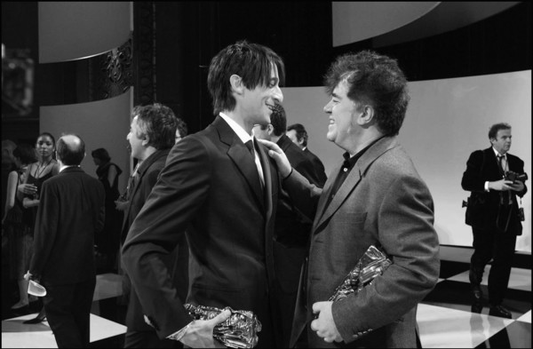 02/22/2003. Backstage of the 28th "Cesar" Awards in the Theatre du Chatelet