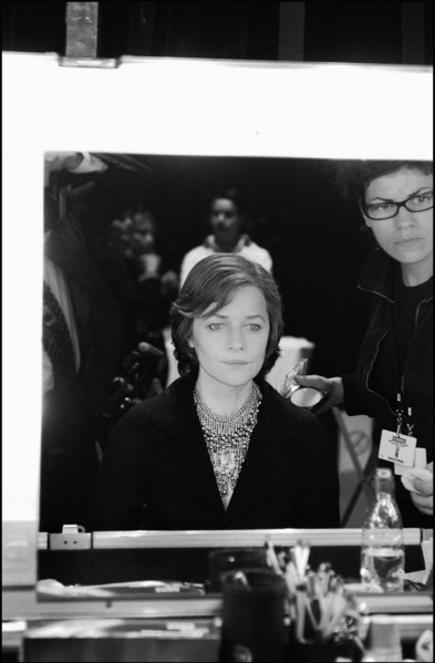 02/22/2003. Backstage of the 28th "Cesar" Awards in the Theatre du Chatelet