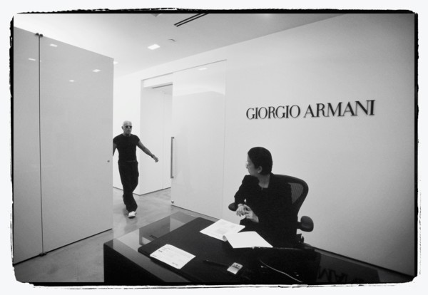 09/00/2003.  Giorgio Armani receives first the "Rodeo Drive Walk of Style" prize