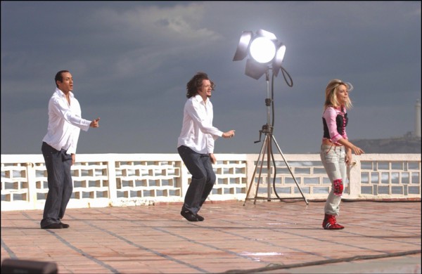 01/00/2004. French singer Priscilla shooting her new clip