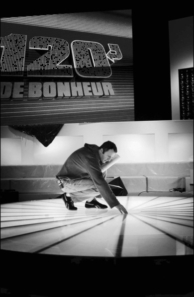 02/07/2004.  Rehearsal for the Recording of "120 minutes de bonheur special humour" TV Show presented by Arthur.