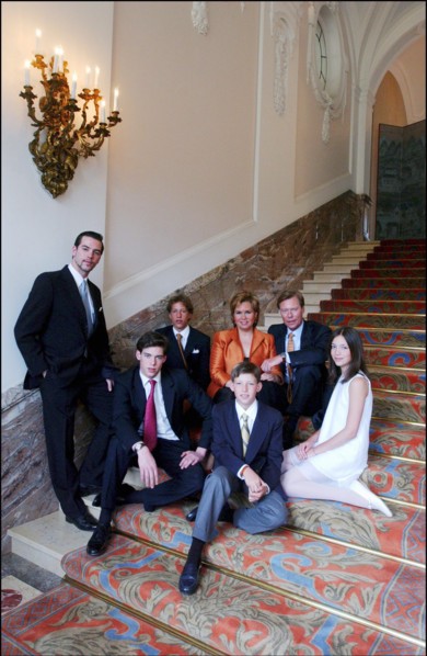 04/18/2004.  The Grand Ducal family of Luxembourg celebrates the birthdays of Grand Duke Henri and his son Prince Sebastien.