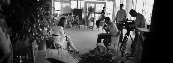 05/13/2005. 58th Cannes film festival - Behind the Scene.