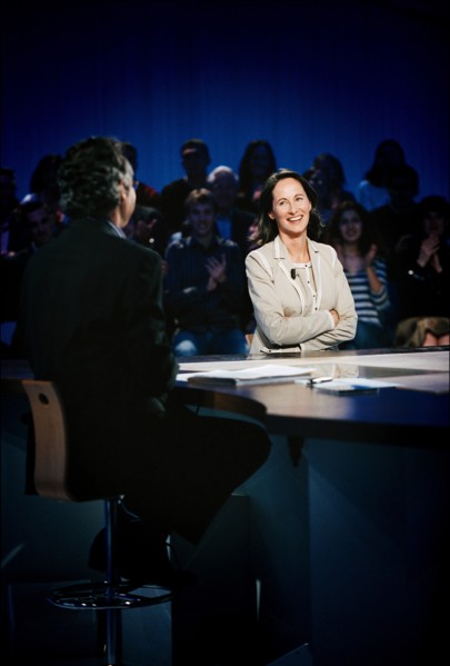 04/11/2006. Segolene Royal on Canal Plus talk show "Le Grand Journal."