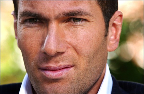 01/04/2004.  Close-up French soccer Zinedine Zidane