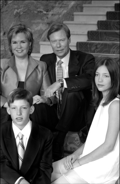 04/18/2004. EXCLUSIVE. Grand Duchy of Luxembourg family: gathers for the birthday of Grand Duke Henri and son Prince Sebastien.