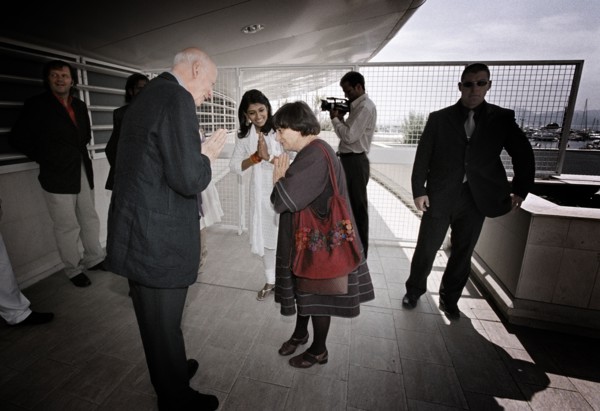 Gilles Jacob, Agnès Varda et Nandita Das