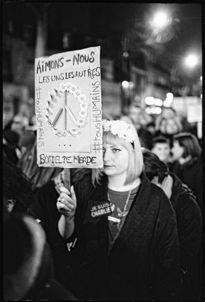 Manifestation "JE SUIS CHARLIE" à Paris le 11 janvier 2015
