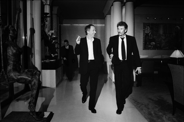 Johnny Hallyday et Fabrice Luchini