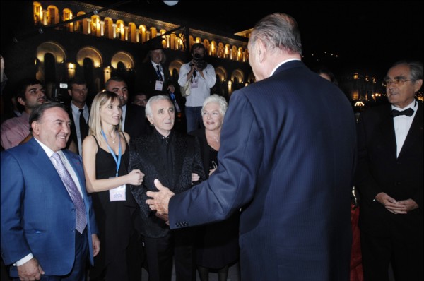 Concert de Charles Aznavour à Erevan (Arménie), le 30 septembre 2006