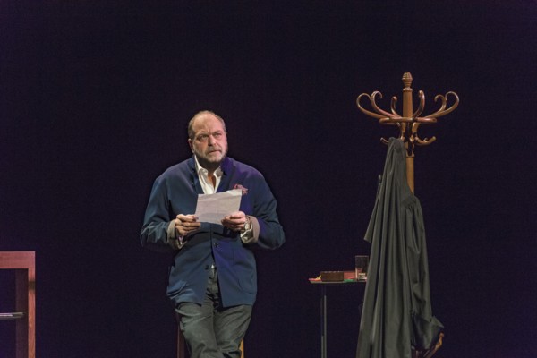 Eric Dupond Moretti en répétition au Théâtre de la Madeleine à Paris