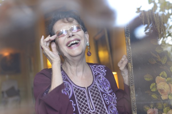 Claudia Cardinale chez elle à Paris