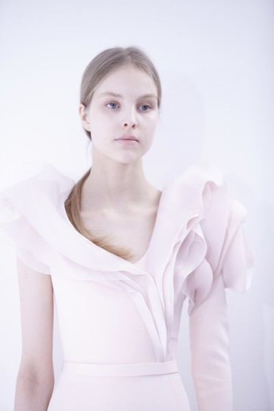 Fittings before Ralph & Russo Haute Couture show