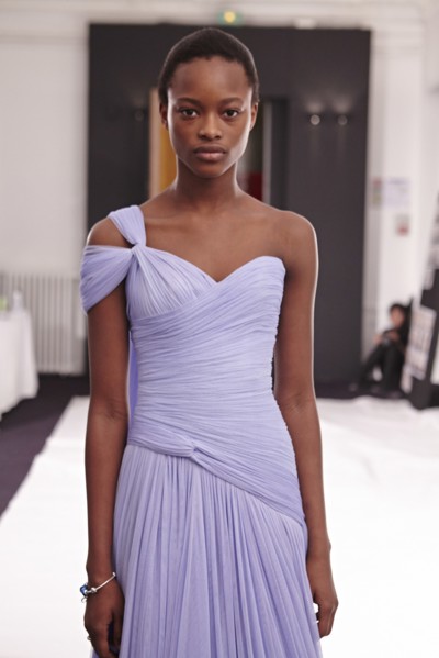 Fittings before Ralph & Russo Haute Couture show