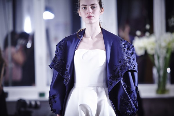 Fittings before Ralph & Russo Haute Couture show