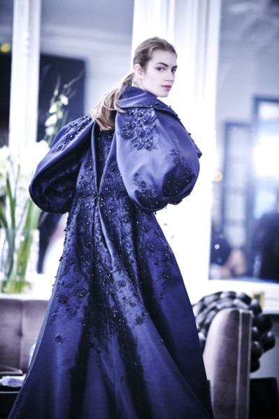 Fittings before Ralph & Russo Haute Couture show