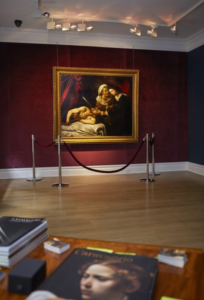 Exhibition in New York of a painting attributed to Caravaggio.
