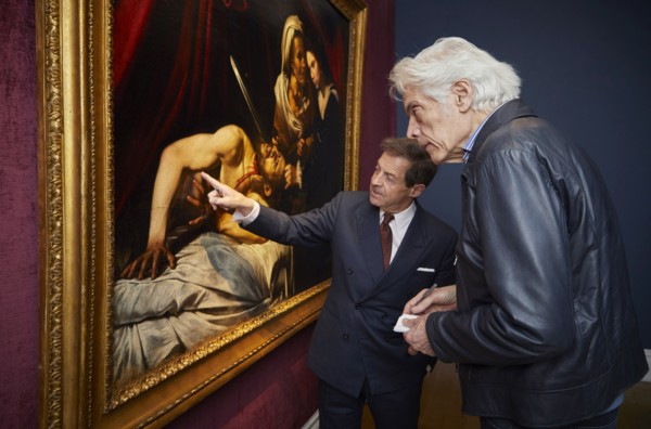 Exhibition in New York of a painting attributed to Caravaggio.