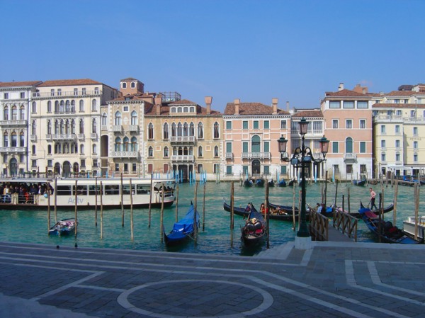 Venice, Italy. Canal Grande, quay della Salute