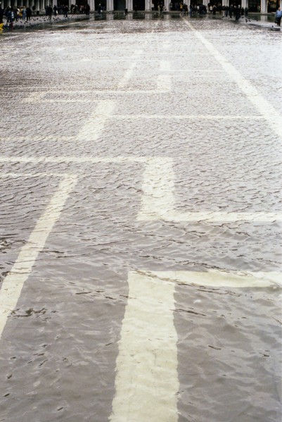 Place Saint-Marc de Venise inondée