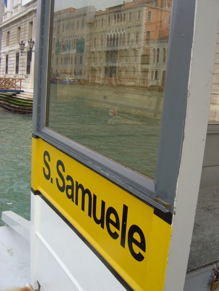 Close-up of Palazzo Grassi in Venice