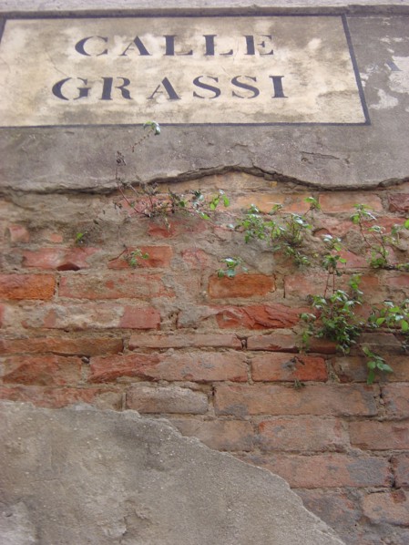 Calle Grassi près du Palazzo Grassi à Venise