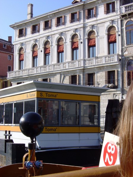 San Toma vaporetto stop in Venice