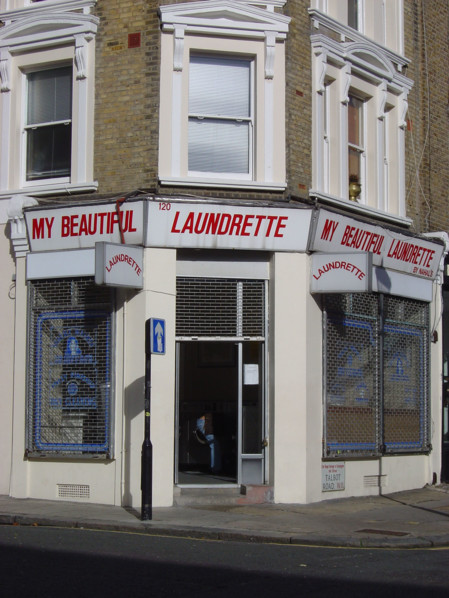 Londres, Notting Hill, Laverie automatique "My beautiful laundrette"