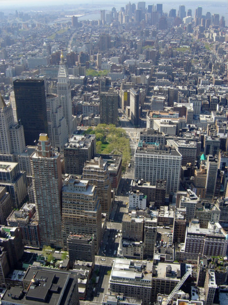 New-York (USA), Manhattan, 5th Avenue vers la pointe de Manhattan, vue depuis l'Empire State