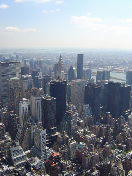 New-York (USA), Manhattan, East 37th - 44th Street vue depuis l'Empire State Building