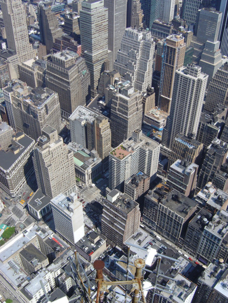 New-York (USA), Manhattan, Broadway & Avenue of the Americas, vue depuis l'Empire State Building