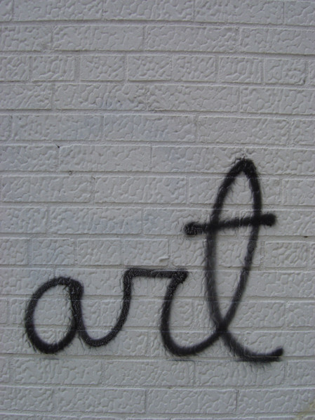 New-York (USA), Manhattan, graff "art" sur façade