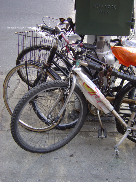 New-York (USA), Manhattan, vélos / bicyclettes