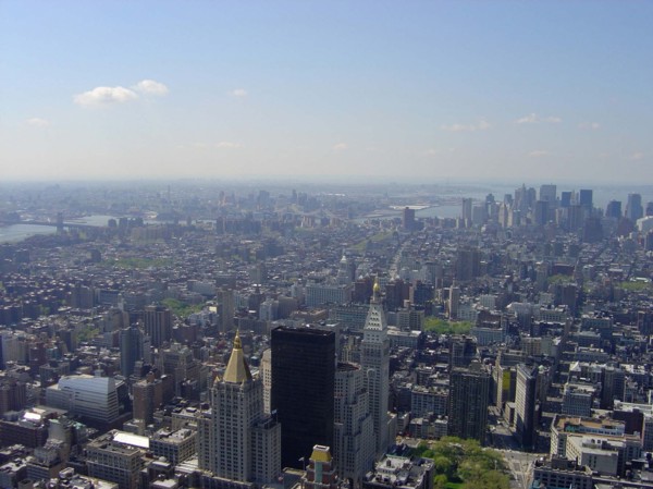 Vue depuis l'Empire State Building à New-York