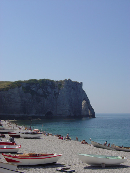 Plage et falaises d'Etretat