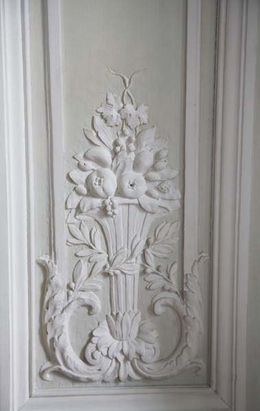 Versailles082 Château de Versailles, Petit Trianon, grande salle à manger, décor de boiseries