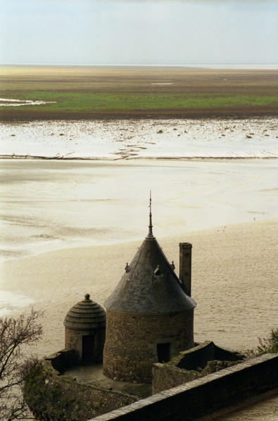 MtSaintMichel14 Les prés et les sables de la baie depuis le Mont Saint Michel