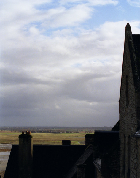 MtSaintMichel18 Les prés de la baie depuis le Mont Saint Michel