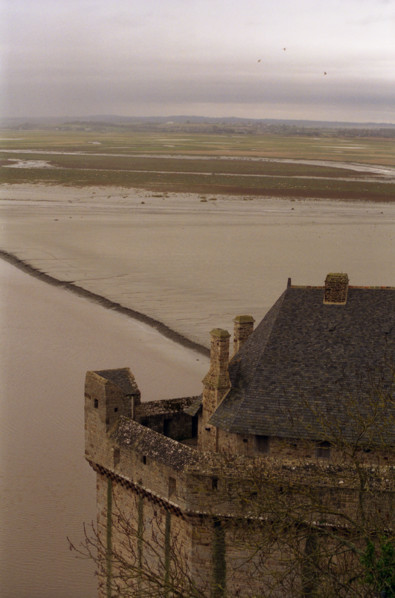 MtSaintMichel19 Les prés et les sables de la baie depuis le Mont Saint Michel