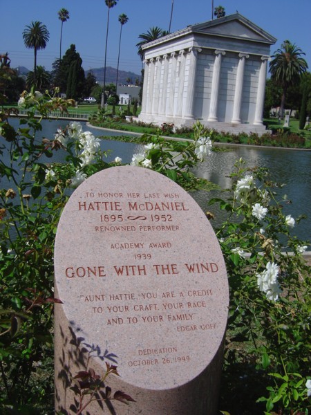 Hollywood Memorial Park, Forever Cemetery (Santa Monica Boulevard) : Hattie McDaniel 1895-1952