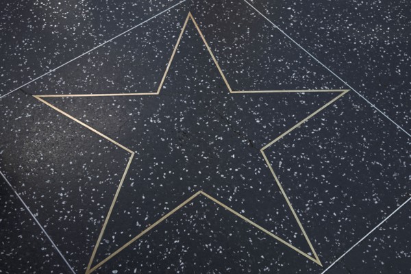 Hollywood Boulevard, Walk of Fame, stars / étoiles : étoile vide