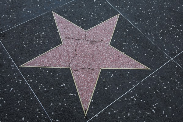 Hollywood Boulevard, Walk of Fame, stars / étoiles : étoile vide