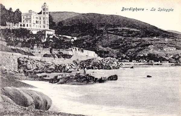 Carte postale ancienne de Bordighera (Italie)