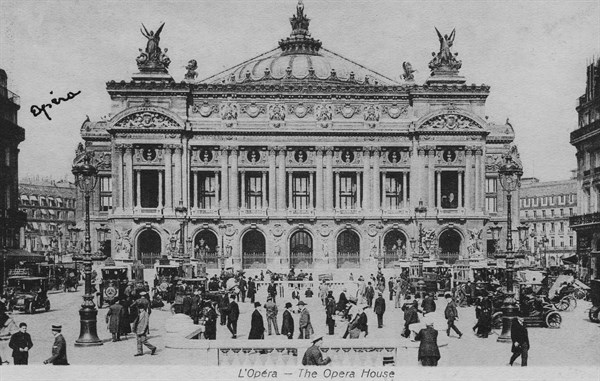Façade de l'Opéra Garnier, vers 1900-1910