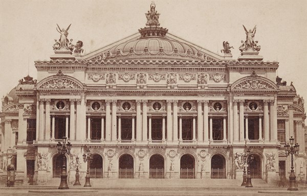 Palais Garnier façade en construction circa 1870