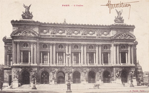 Façade de l'Opéra Garnier, vers 1900