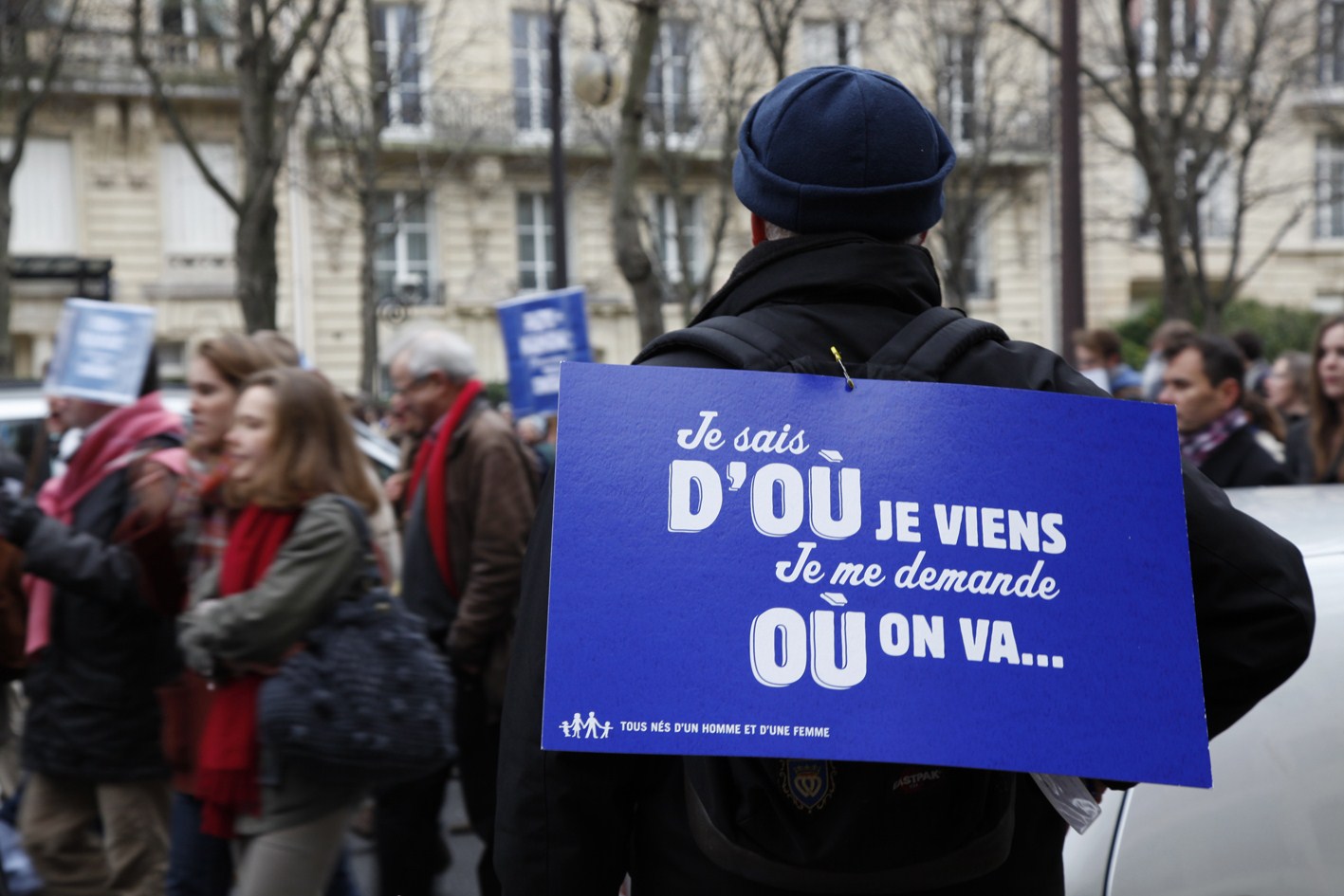 Manifestation contre le mariage pour tous
