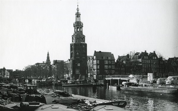The Montelbaanstoren tower in Amsterdam