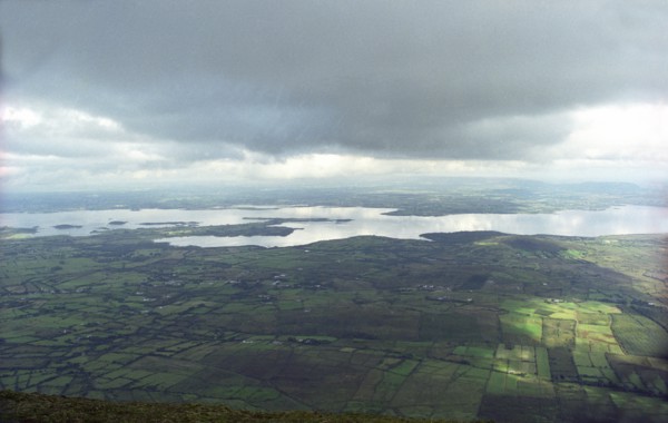 View from Nephin Beg mountain, County Mayo