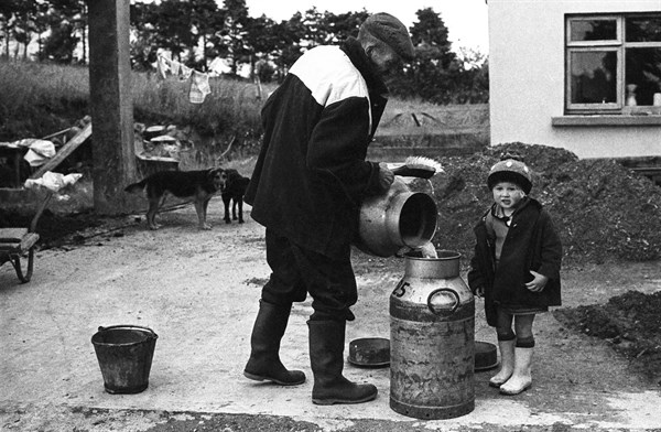 Collecte de lait, Irlande